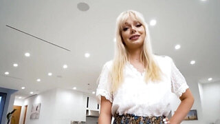 Blonde stepmom is ready for some savage action