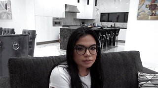 Small tits and smaller pussy make this Latina stepsis perfect