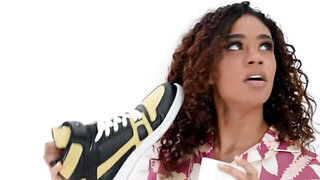 Frizzy hair hottie is going to get tenderized by a DILF