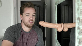 Two stepsisters are going to bang this dude's super cock