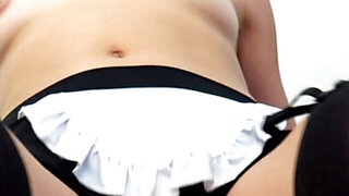 Kylie Rocket puts on a slutty maid costume to get fucked