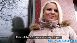PublicAgent Big boobs bent over and fucked
