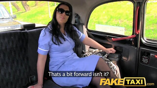 FakeTaxi Insatiable nurse in cab confession
