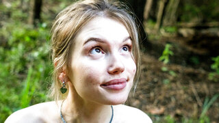 Cute Baby Trains Outside And Her Trainer Fills Her Pussy