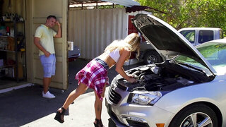 Man thanks talented mechanic with pierced nipples for fixing car