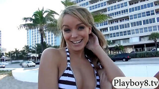 Two sexy babes convinced to get fucked to earn money