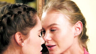 Three lesbians with fit bodies having oral sex on camera