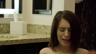 Submissive teen keeps her legs wide open for his D