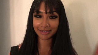 Busty Desi beauty combines top footjob with insane blowjob