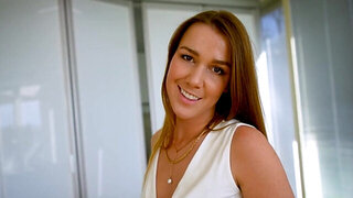 Footjob teaser with a girl who ends up taking it in POV