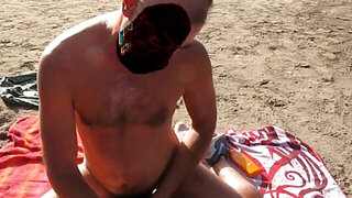 Submissive woman drilled by stranger on the beach