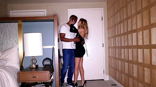 The ultimate blonde bimbo Khloe Kapri gets licked and blacked