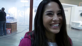 Jenaveve Jolie is picked up and fucked with passion