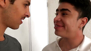 Tattooed dude meets up with a teen hunk for some shagging