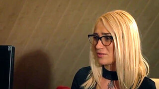 Old man is going to fuck a slutty blonde from behind