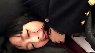 Asian girlie with a wet pussy fingered and dominated