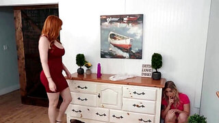 Teen Krissy Knight fucked by her MILF mom Lauren Phillips