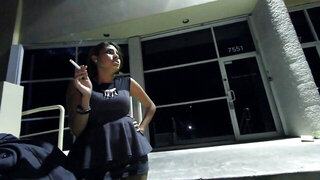 Sexy woman strips naked and masturbates with a toy