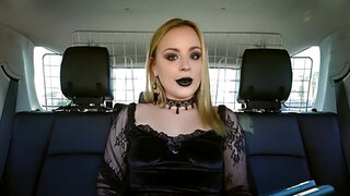 POV tease from a witchy goth stepsister leads to HARD sex