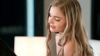 Cute Asian and her nympho blonde friend share a dick