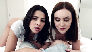 FFM love scene with plenty of stepfamily breeding action