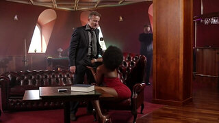 Old dick for a young black pussy in a twisted IR fuck scene