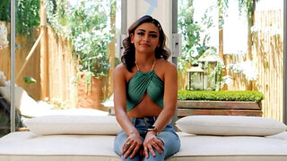 Brown beauty gets pounded during her first porn audition