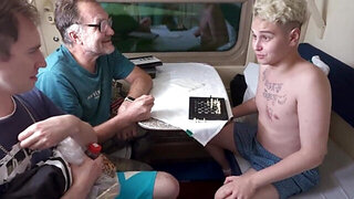 Redheaded Russian hoe takes hard dick on the train