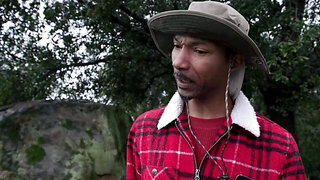 Redhead hiking slut Madison Morgan gets hot on a BBC