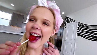 Tiny blonde cumdumpster is going get fucked in POV