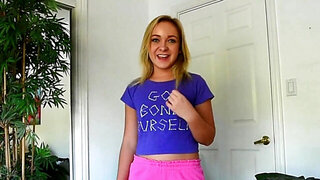 Solo blondie with a pretty face seeking real orgasms