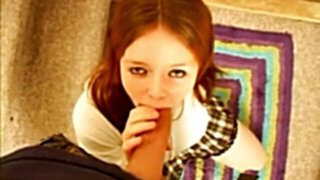 skinny puny redhead fucked by a big fat cock