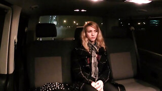 Blonde hitchikker Beatrix Glower blows George Uhl and gets fucked