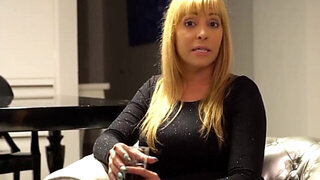 Blonde MILF with a fat ass is cheating with a BBC