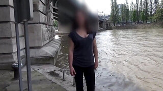 Big boobies brunette displaying her lovely little vag
