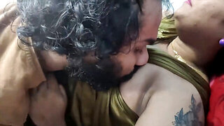 Indian couple getting frisky and he starts to lose control