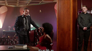 Old dick for a young black pussy in a twisted IR fuck scene