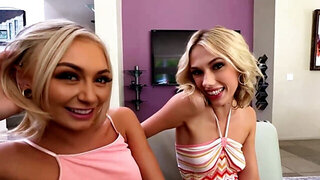 Taboo MFF threesome with Sky Pierce and Chloe Temple
