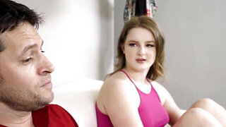 Stepdad is going to step up to fuck her pussy up