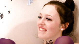 Panty sniffing ladies decide to enjoy some lesbian fucking