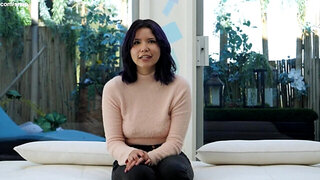 Thick exotic girl comes to the interview and fucks in POV