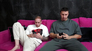 Neighbor couple reporting in for sexy, sexy duty here