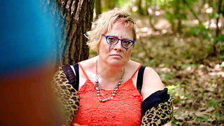 Mature bitch on a leash is going to get power-fucked