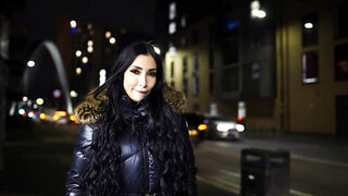 Big boobs brunette has two dicks to worry about for now