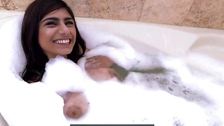 Mia Khalifa shows legendary boobies and gets screwed