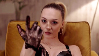 European stunner puts on her sexiest outfit for fucking