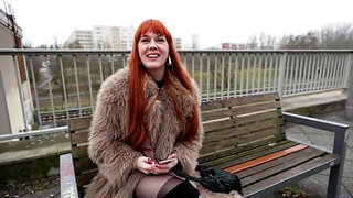 German redhead with a wet slit begging to get rammed