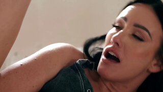 Freaky guy with a foot fetish licks and then drills a hairy pussy