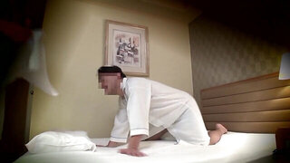 Masseuse ends up sucking a stranger's hard penis