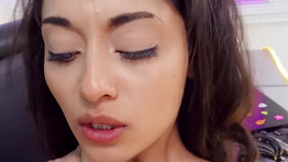 Her expressions of pleasure seem sincere with this HUGE dick